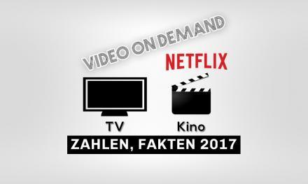 Zahlen 2017 für VOD, TV & Kino