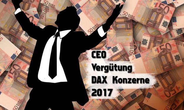 Vergütung Konzernbosse Dax Unternehmen in 2017