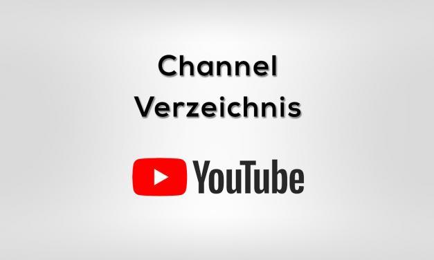 YouTube Channel Verzeichnis